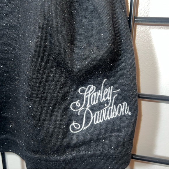 Harley Davidson Sparkle Tank with lace trim. Medium - Picture 3 of 5